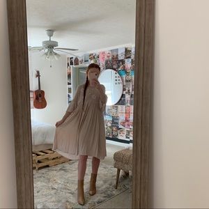 Piper & Scoot Cream Midi Dress